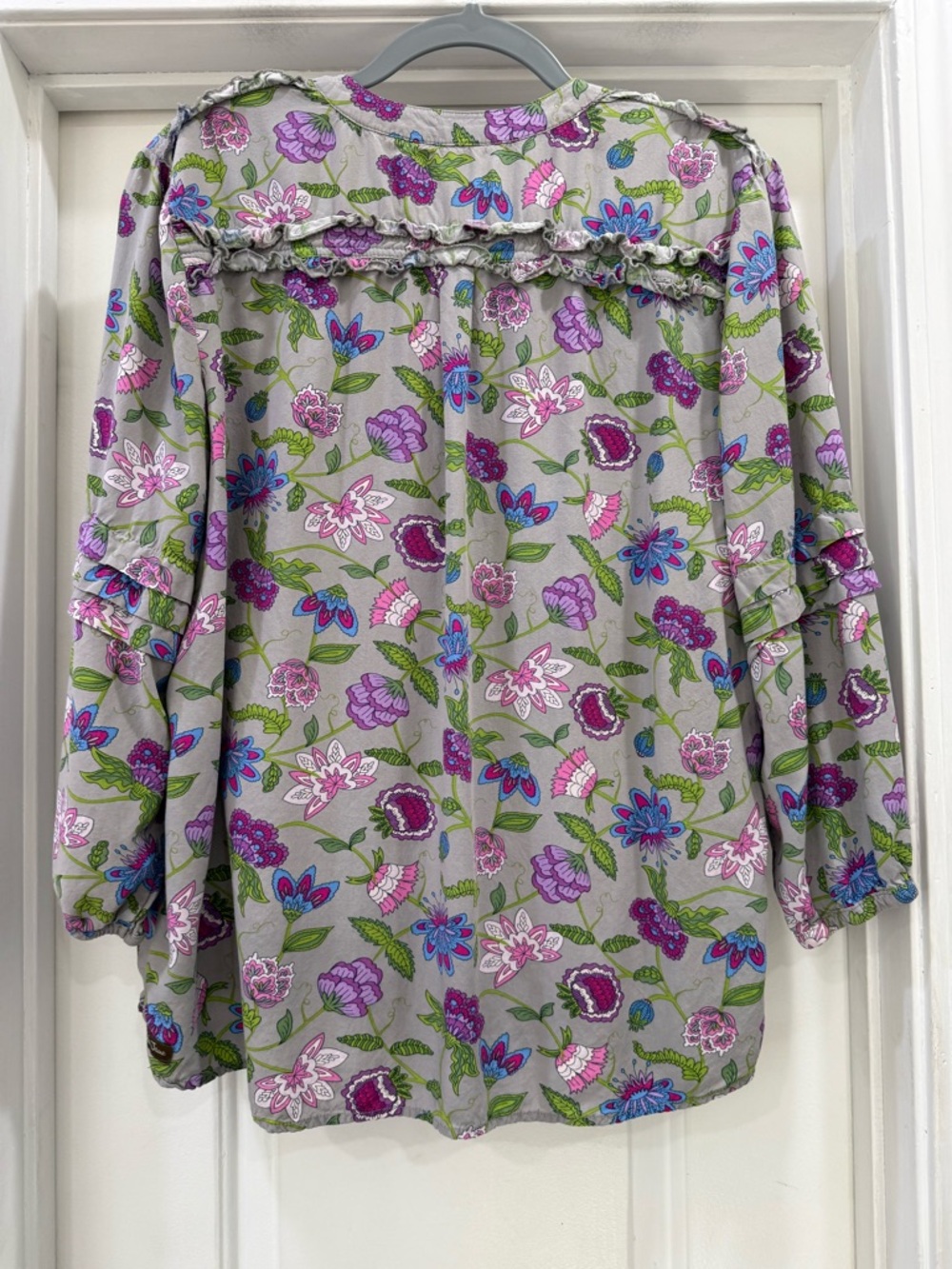 Matilda Jane Thinking Out Loud Floral Blouse Size Large - Picture 2 of 11
